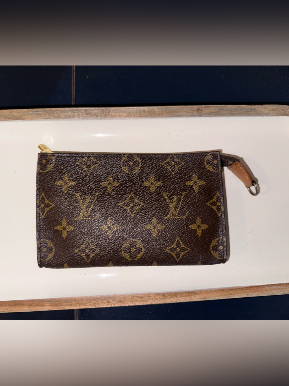 SOLD
Louis Vuitton Monogram Canvas Zip Pouch